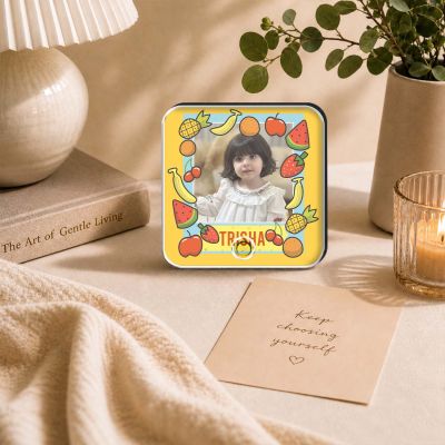 Perosnalized Fruits Theme Musical Fridge Magnet for Kids Gift for Music Lover Birthday Gift for Daughter & Son